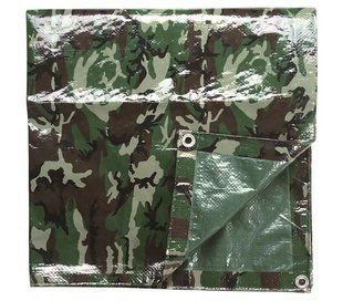 Тент тактичний Mil-Tec Tarpaulin 5 x 6 м Woodland 14241420 P123519 фото