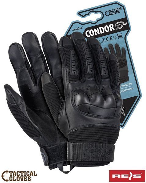 Рукавички тактичні повнопалирі REIS TACTICAL GLOVES RTC-CONDOR Black M1255552284 фото