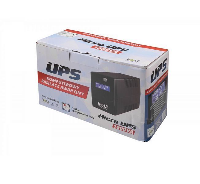 Блок бесперебойного питания Volt Polska MicroUPS 1000VA/600W 9Ah 5UP1000028 W2015 фото