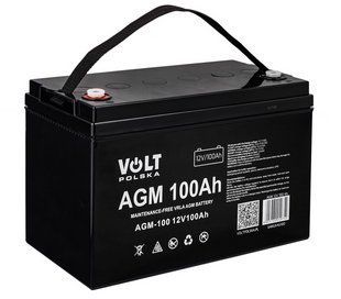 Аккумулятор Volt Polska AGM 12V 100Ah VRLA 6AKUXAG100 W2199 фото