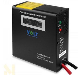 Джерело безперебійного живлення Volt Polska SINUS PRO 800 W 12/230 V (500/800W) 3SP098012W W2024 фото