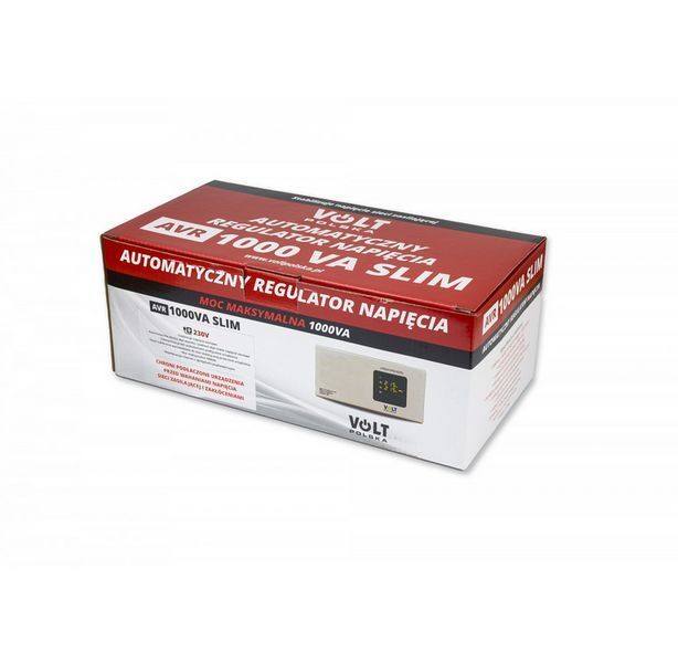 Стабилизатор напряжения Volt Polska AVR 1000VA 8% SLIM W2097 фото