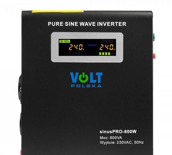 Джерело безперебійного живлення Volt Polska SINUS PRO 800 W 12/230 V (500/800W) 3SP098012W W2024 фото