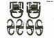 Набір карабінів і обертових кілець Mil-Tec DURAFLEX MOLLE D-RING S-HOOK Olive 13457601 M1255552089 фото 3