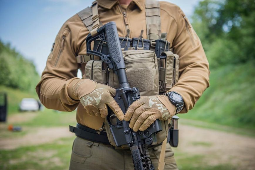 Перчатки тактические Helikon-Tex RANGE TACTICAL PenCott WildWood/ Coyote A RK-RNG-PO-4511A M1255551222 фото