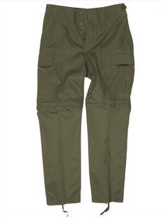 Штани шорти ZIP-OFF FELDHOSE TYP BDU OLIV 11510001- A8448 фото