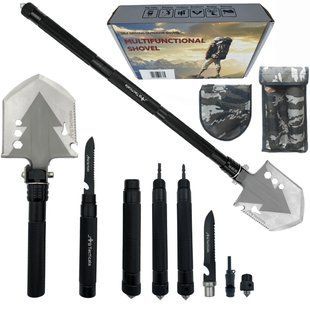 Лопата тактична багатофункціональна JB Tacticals 17 в 1 black JB-ACS-0009-BLK A9061 фото