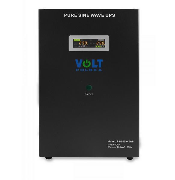 Джерело безперебійного живлення Volt Polska SINUS UPS 500 + 40 Ah (300/500W) 3SR500WA40 W2025 фото