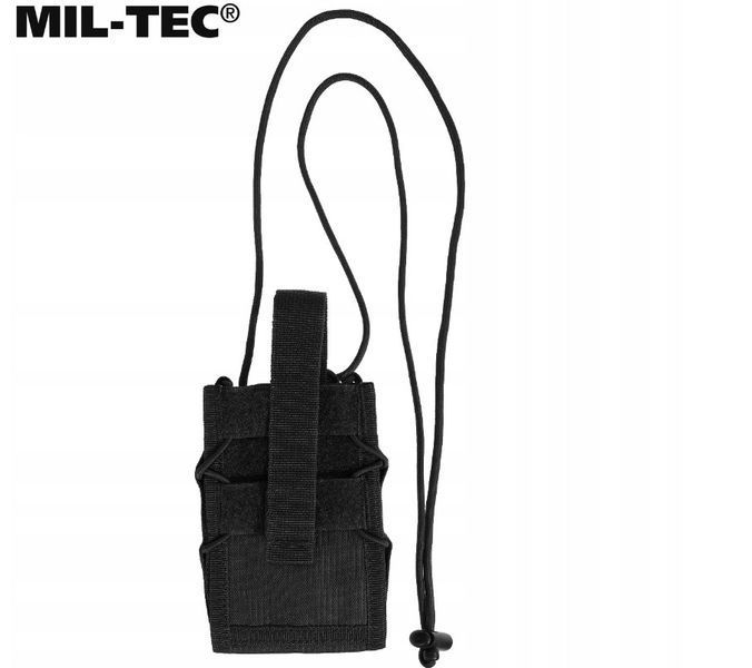 Сумка-подсумок для телефона документов Mil-Tec MOLLE Pocket Black 13492002 P1236747 фото