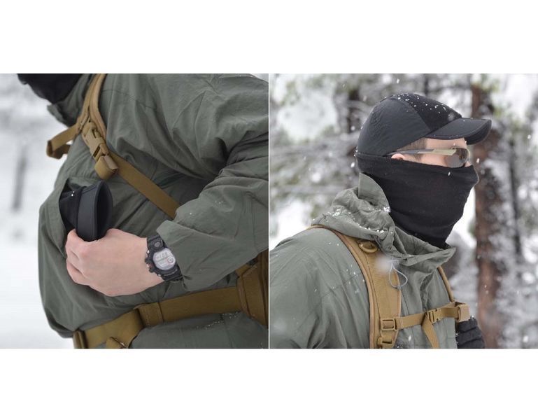 Зимняя бейсболка Helikon-Tex Folding Outdoor Black (CZ-FOC-NL-01) M125555512353 фото
