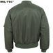 Куртка двусторонняя Mil-Tec MA1 US Olive 10403001- M904 фото 7
