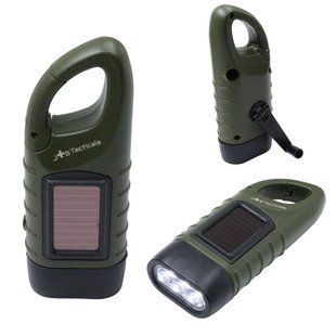 Ліхтар із сонячною панеллю та динамо-ручкою JB Tacticals JB-05 JB-FLS-0005-GRN A9845 фото