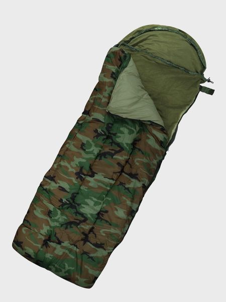 Спальний мішок флісовий 2в1 Fleece Sleeping Bag Mil-Tec оливковий 14114001 P123309 фото