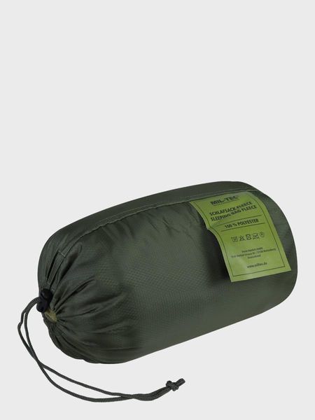Спальний мішок флісовий 2в1 Fleece Sleeping Bag Mil-Tec оливковий 14114001 P123309 фото