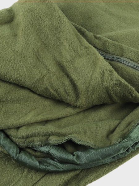 Спальний мішок флісовий 2в1 Fleece Sleeping Bag Mil-Tec оливковий 14114001 P123309 фото