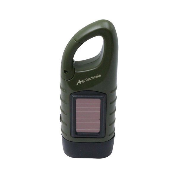 Ліхтар із сонячною панеллю та динамо-ручкою JB Tacticals JB-05 JB-FLS-0005-GRN A9845 фото