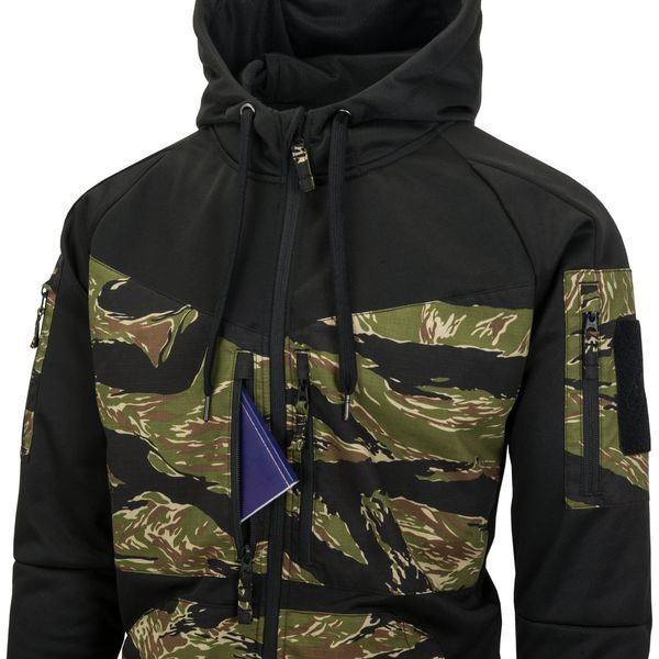 Толстовка на замке Helikon-Tex ROGUE HOODIE (FULLZIP) Black /Multicam Black BL-RHF-PO-010CA M1255551700 фото