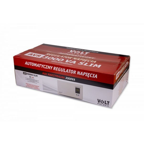 Стабілізатор напруги Volt Polska AVR 3000VA 8% SLIM 5AVRZS3000 W2099 фото