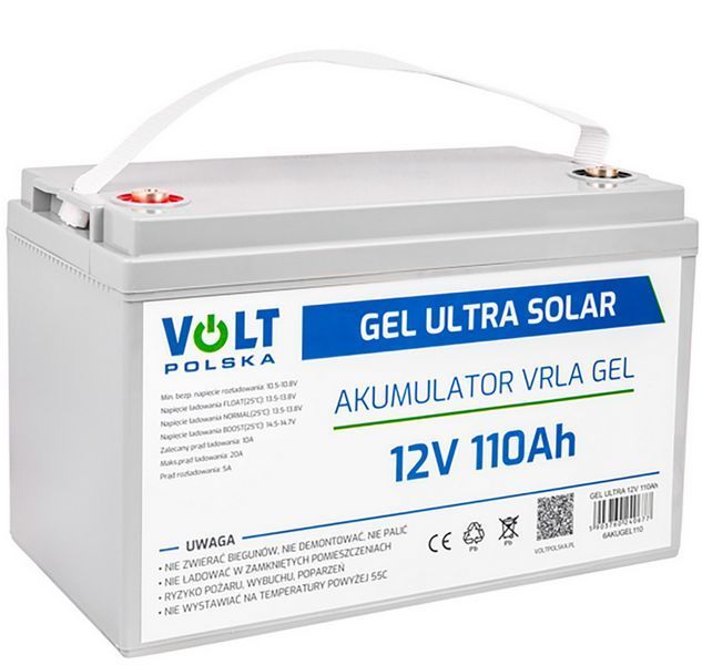 Аккумулятор гелевый Volt Polska GEL VPRO PREMIUM 12V 110 Ah 6AKUGEL110 W2303 фото