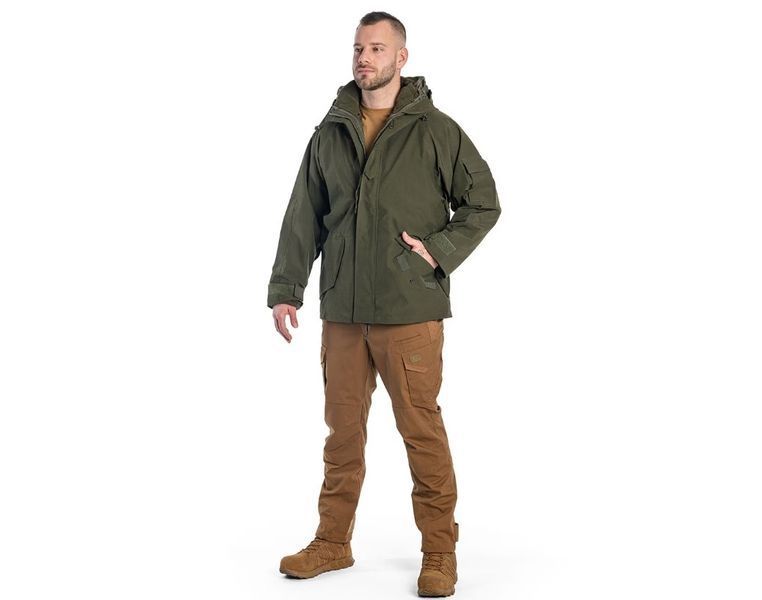 Куртка водонепроникна зі знімною флісовою підкладкою Mil-Tec ECWCS Wet Weather Olive 10615001 P1236808 фото