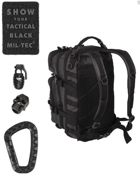 Рюкзак Mil-Tec 20 л US Assault Tactical Black 14002088 P123640 фото