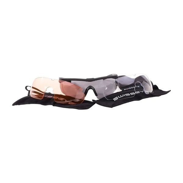 Окуляри тактичні балістичні з 3 змінними склами Swiss Eye BLACKHAWK OLIV 15619401- P123667 фото