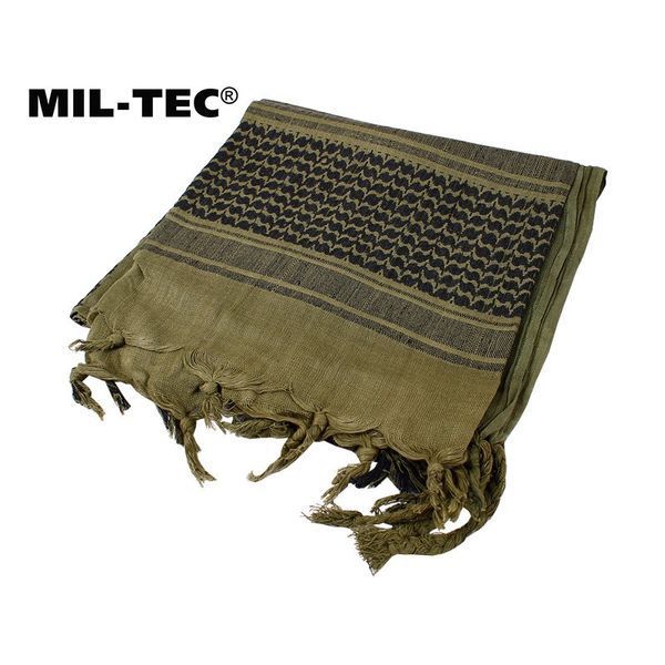Шарф шемаг арафатка Mil-Tec 110x110 см Оливковий/Чорний 12610000 P1289 фото