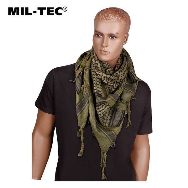 Шарф шемаг арафатка Mil-Tec 110x110 см Оливковий/Чорний 12610000 P1289 фото