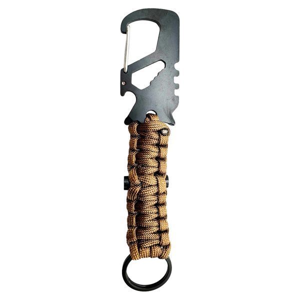 Брелок для виживання JB Tacticals 8в1 з карабіном Paracord JB-ACS-0033-BRN A9846 фото
