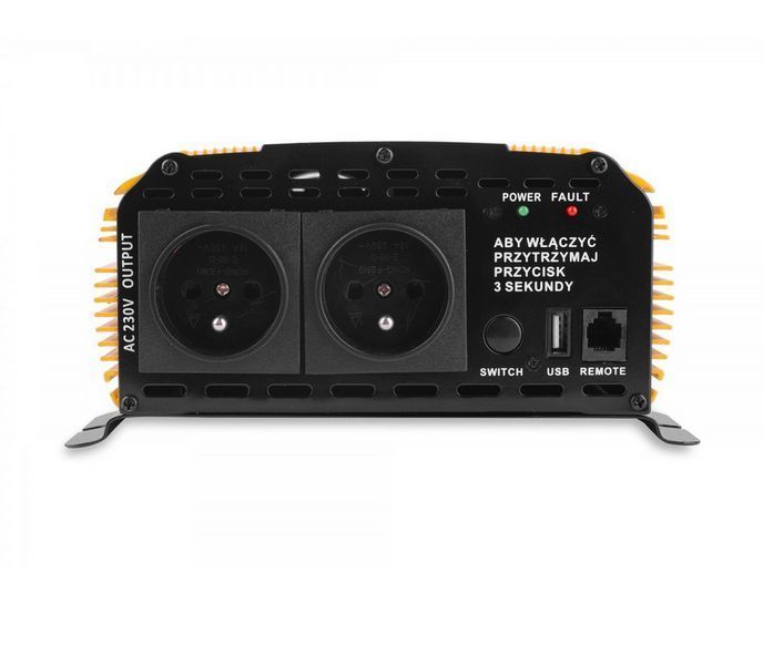 Преобразователь напряжения Volt Polska SINUS PLUS 1500 12/230V (1000/1500W) + PILOT W2152 фото