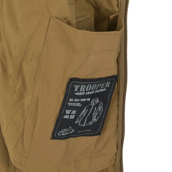 Куртка Helikon-Tex TROOPER Softshell STORMSTRETCH Coyote KU-TRP-NL-11 M1255551692 фото