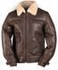 Бомбер шкіряний із натуральної овчини Mil-Tec US Navy A4 Sheepskin &mdash; Brown 10448009 A8425 фото 1