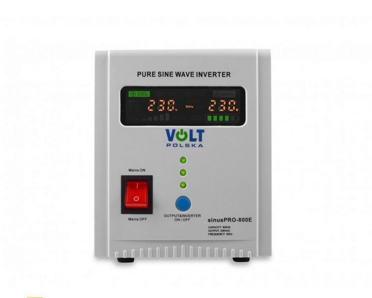 Джерело безперебійного живлення Volt Polska SINUS PRO 800 E 12/230 V (500/800W) 3SP080012E W2028 фото