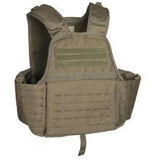 Жилет тактичний плитоноска Mil-Tec Laser-cut Carrier Vest Olive 13465101 P1236751 фото