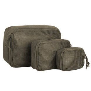 Набір із трьох контейнерів Mil-Tec Mesh Pouch Set Olive 16003801 M962 фото