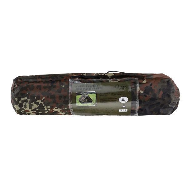 Палатка двухместная Mil-Tec Mini Pack Super Flecktarn 14206021 A9630 фото