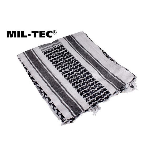 Шарф шемаг арафатка Mil-Tec 110x110 см Білий/Чорний 12613000 P1291 фото