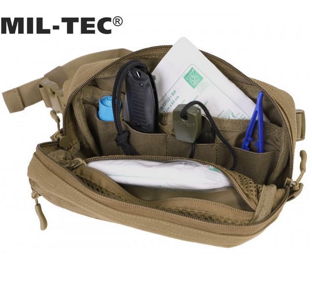 Поясна сумка Mil-Tec Fanny Pack Molle Coyote 13512519 M1255551223 фото