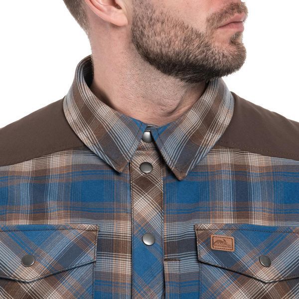 Рубашка тактическая Helikon-Tex Winter Warden Shirt - Forest Blue Plaid KO-WWS-PB-PK A9108 фото