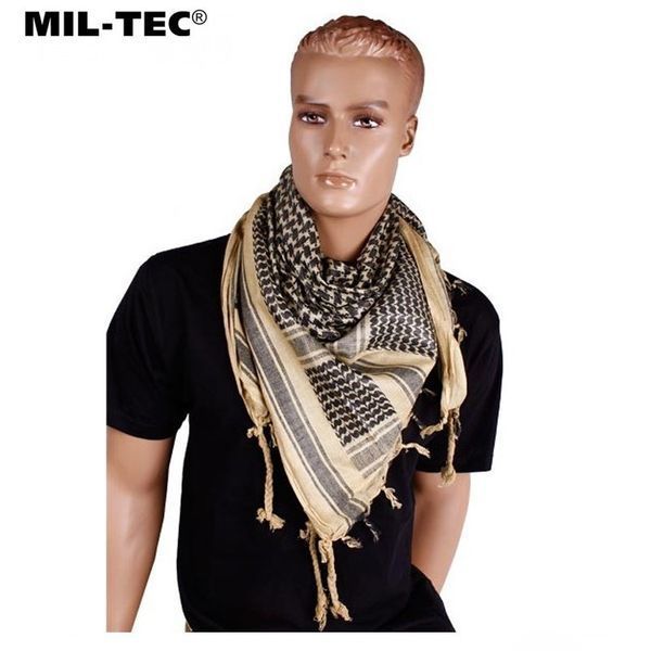 Шарф шемаг арафатка Mil-Tec 110x110см Хакі/Чорний 12611000 P1293 фото