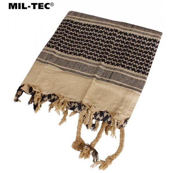 Шарф шемаг арафатка Mil-Tec 110x110см Хакі/Чорний 12611000 P1293 фото