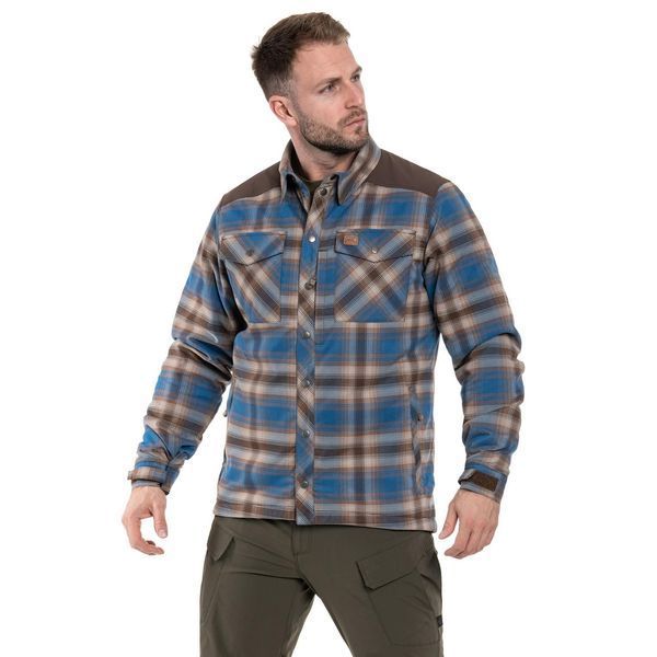 Рубашка тактическая Helikon-Tex Winter Warden Shirt - Forest Blue Plaid KO-WWS-PB-PK A9108 фото