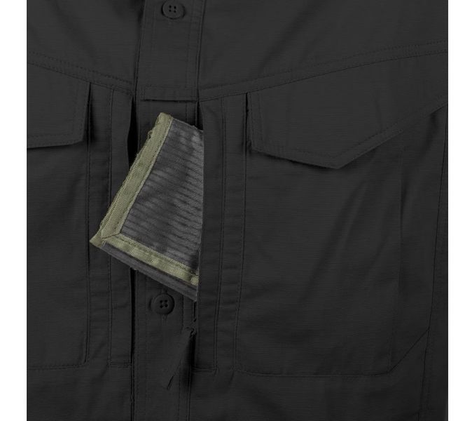 Рубашка тактическая Helikon-Tex Defender Mk2 PolyCotton Ripstop Black D/R KO-DF2-PR-01 P1237082 фото