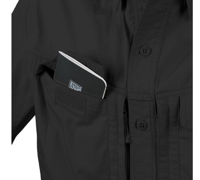 Рубашка тактическая Helikon-Tex Defender Mk2 PolyCotton Ripstop Black D/R KO-DF2-PR-01 P1237082 фото
