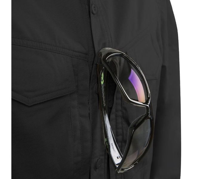 Рубашка тактическая Helikon-Tex Defender Mk2 PolyCotton Ripstop Black D/R KO-DF2-PR-01 P1237082 фото