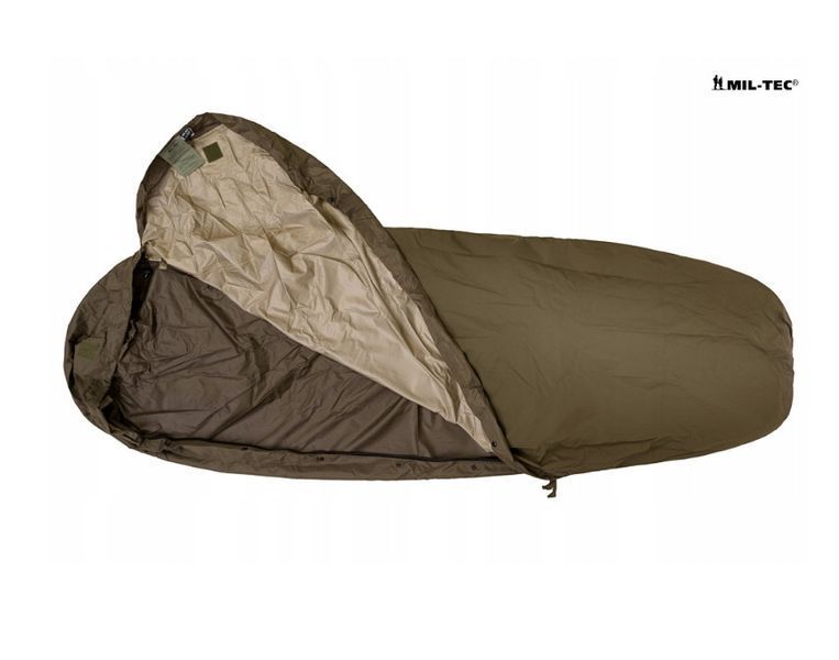 Чохол із мембраною для спального мішка Mil-Tec MSS Bivy Cover койот 14115005 P123313 фото