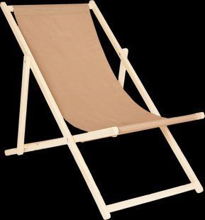 Шезлонг деревянный классический REIS KLASYCZNY-TK38 DECKCHAIR бежевый BE A9850 фото