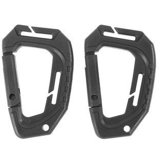 Карабин Mil-Tec MOLLE Black 2шт 15922502 M1255551995 фото
