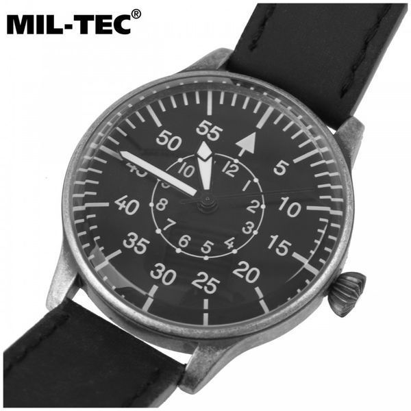 Армійський вінтажний годинник Mil-Tec Luftwaffe RLM Black 15772000 M1255552034 фото
