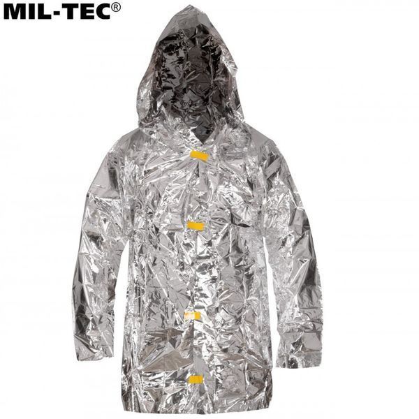 Рятувальникне термопончо, аварійна ковдра, термоплівка Mil-Tec Survival Poncho 16024700 M1255551903 фото